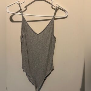 aerie grey soft and sexy bodysuit medium